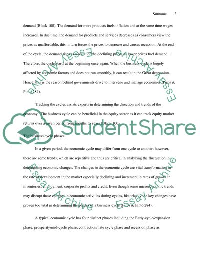 Business Cycles and Equilibrium