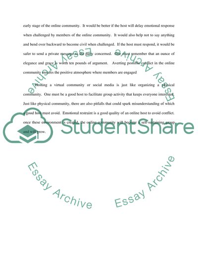 Critical Summary Writing for Virtual Communities