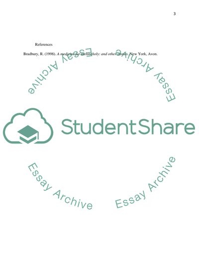 Immortality of Art in the short story &quot;In a season of a calm weather&quot; by R.Bradbury