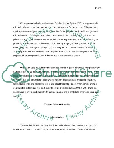 Is Crime Prevention a Priority for Criminal Justice System