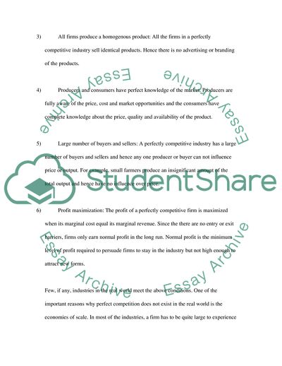 Perfect Competition - Protectionism