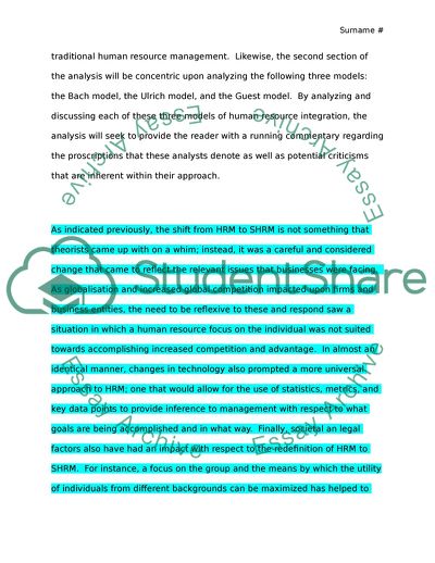 Growth and Development of Strategic Human Resources