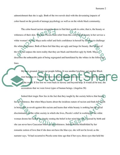 Racism and Teenage Psychology in The Bluest Eye and I Know Why the Caged Bird Sings