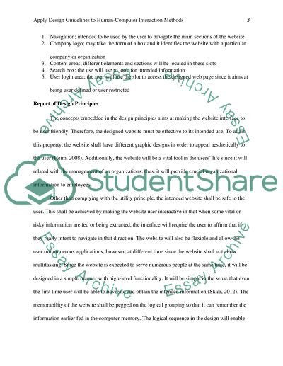 Apply design guidelines to human-computer interaction methods