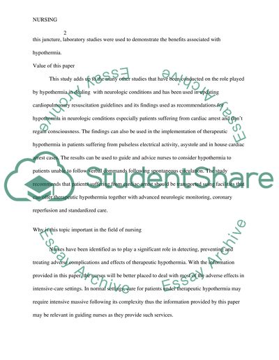 Does Induce Therapeutic Hypothermia Impact Neurologic Function And Improve Patients Out