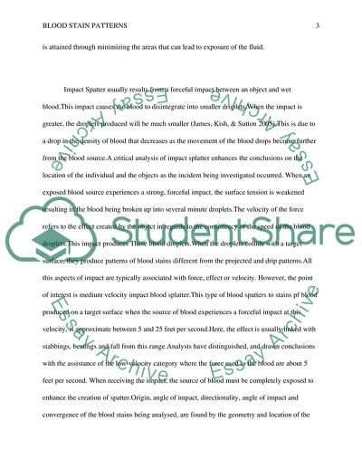 Blood Stain Patterns