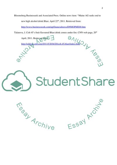 Marketing Ethical Dilemma: Pabst Brewing Cos New Drink Blast