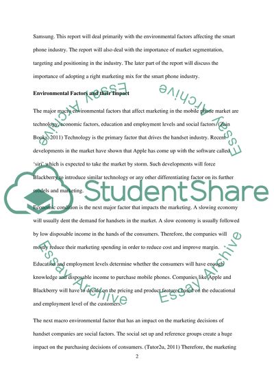 Environmental Factors and Their Impact, Importance of Segmentation, Targeting
