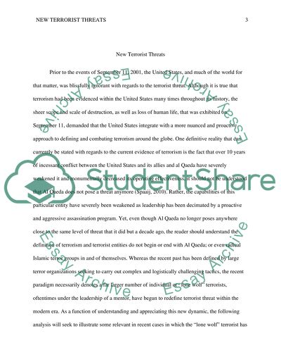 The Aspects of Terrorism in the United States