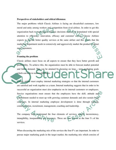 Identifying Opportunities and Issues of Classic Airlines