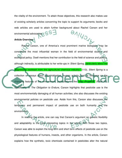 Pesticide Use and Environmental Change Issues