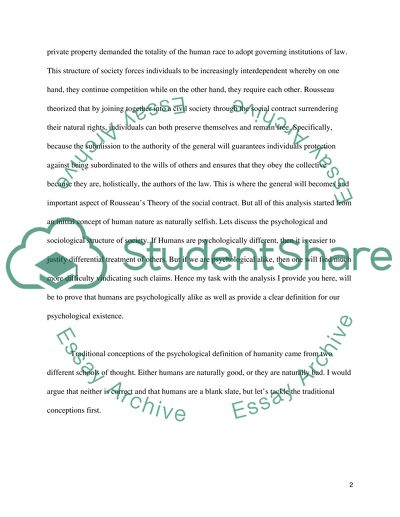 Rousseaus Social Contract