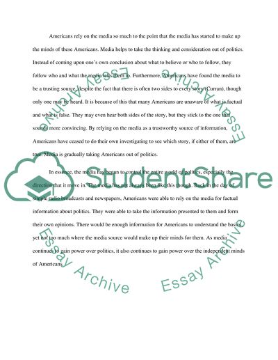 How has the media changed the shape of American Politics