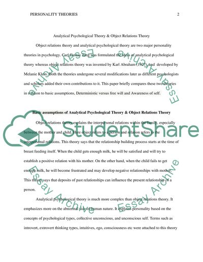 Theories of personality