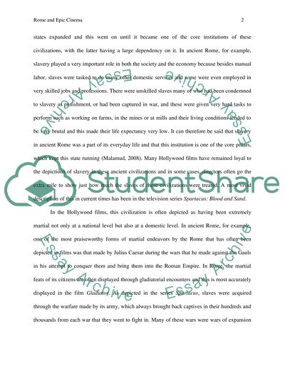 Rome and Epic Cinema