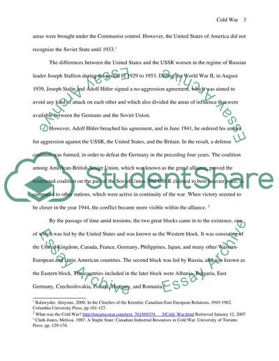 Canadas Role in Cold War