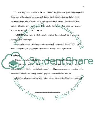 Data search and Referencing