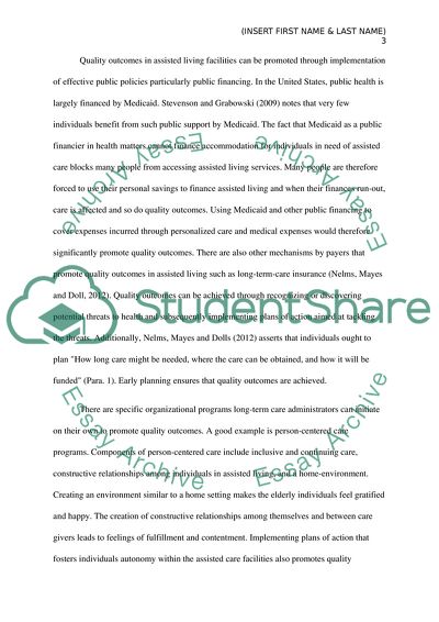 Quality of Care: Organizational Programs in the United States