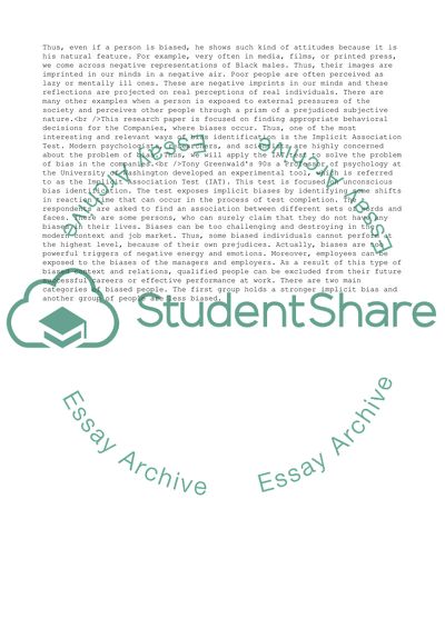 Organisational Behaviour: Racism and Sexism