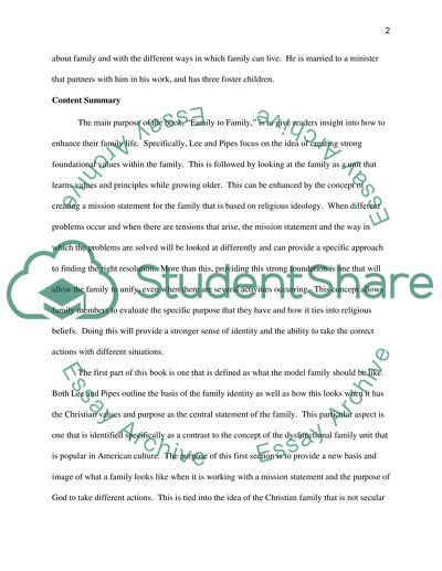 Family to Family Leaving a Lasting Legacy written by Dr. Jerry Pipes and Victor Lee