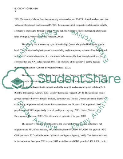 Characteristics of Denmarks Economy