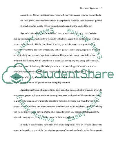 Social Psychology - Bystander Effect