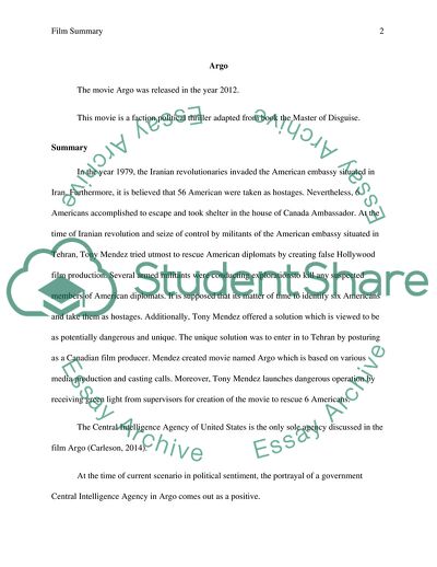 Argo, Zero Dark Thirty, Burning the Future: Coal in America