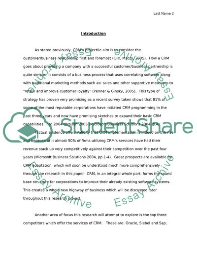 Customer Relationship Management Systems