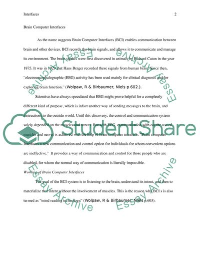 Brain Computer Interfaces