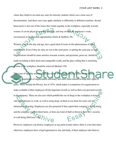 Human Resources Managent - Equal Employment Opportinunity