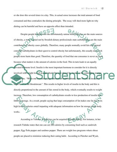 Does Dieting make you fat