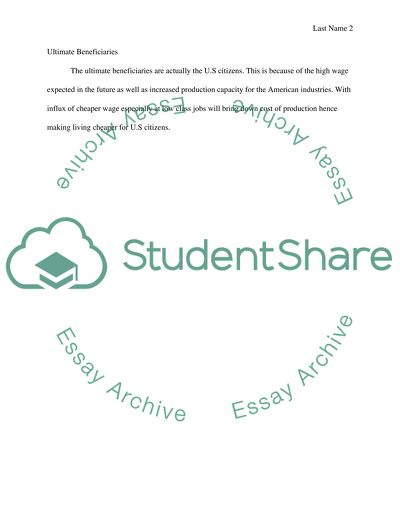 Article Analysis of Immigration and the Labor Market