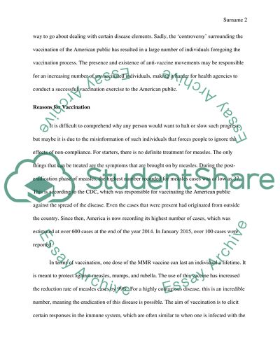 Measles Outbreak in America