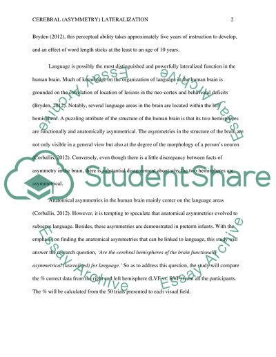 Cerebral Lateralization