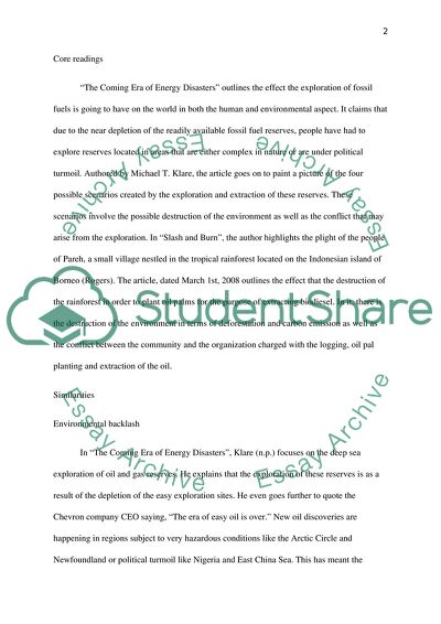 The Issue of Energy Sector in The Coming Era of Energy Disasters and Slash and Burn