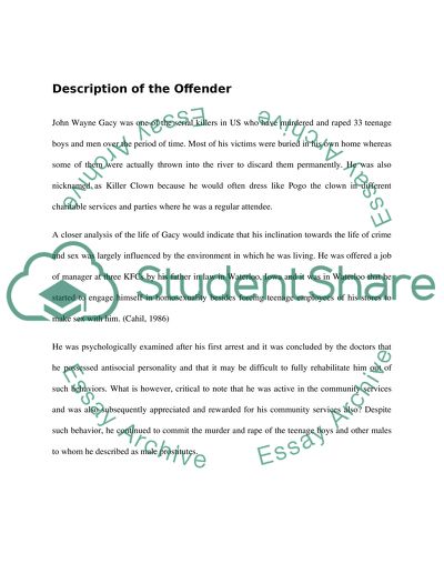 The General Strain Theory: John Wayne Gacy, Jr