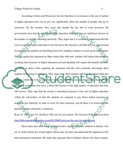 College Tuition in Canada