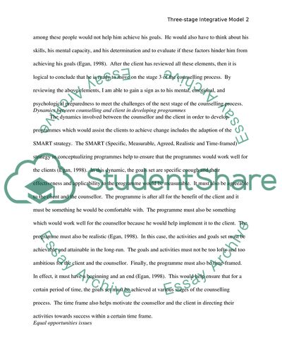 Stage 3 of the Three Stage Integrative Model