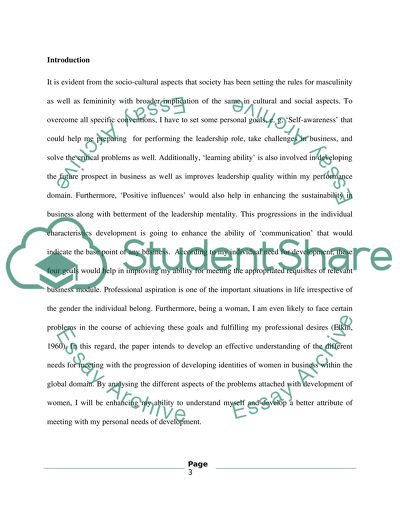 Women in Business - Socio-Cultural Aspects