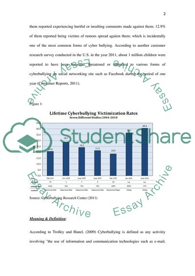 The Issue of Cyber Bullying