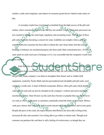 The Science of Giftcards