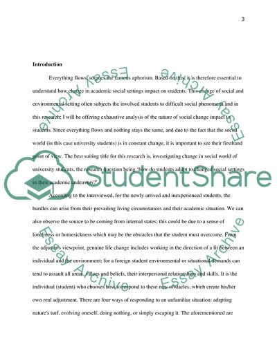 Social Environment for Foreign Students