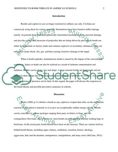 What are the Responses to Bomb Threats in American Schools