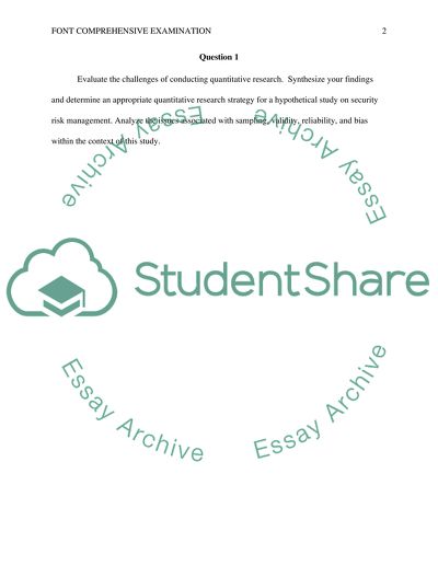 A research strategy for a topic of security risk analysis