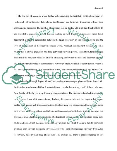 Media Log and Analysis