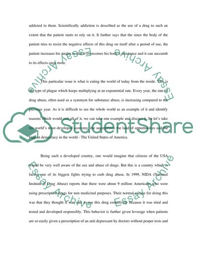 Past and current trends of the use and abuse of substances in the United States