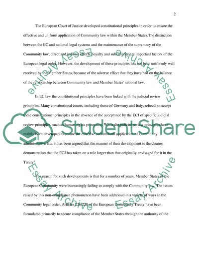 The European Community Law