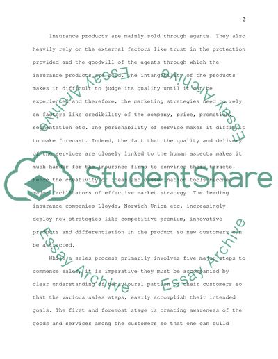 The Marketing Approach for the Insurance Firms