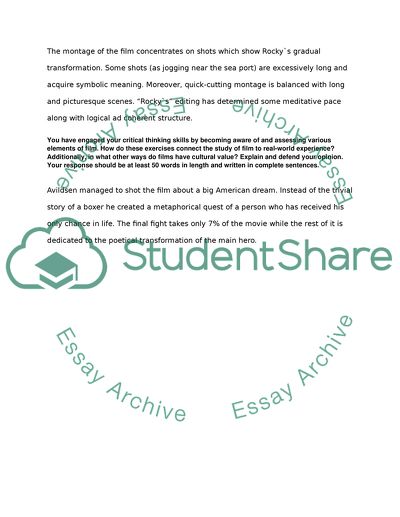 Rocky (1976) - 5 Question