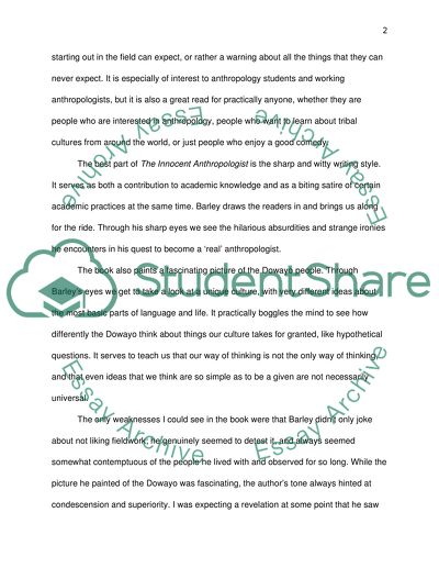 Humor as a Teaching Tool: the Innocent Anthropologist